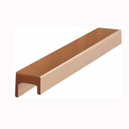 Greep Hook mat messing geborsteld  leverbaar in 3 lengte maten