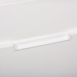 Infreesgreep achter 15x128x180mm mat wit