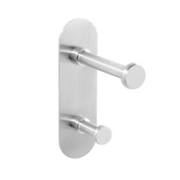 Kapstok met achterplaat 145x45mm RVS