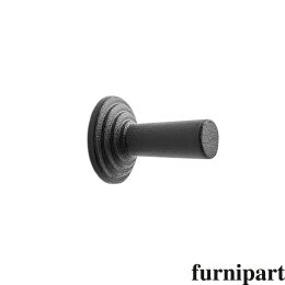 Knop Move Ø-22mm H-30mm Oud zwart