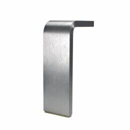 Poot 50x10mm  aluminium geborsteld