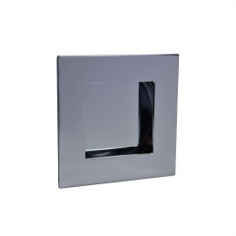 Vierkante infreesgreep 70x70X10mm gl.chroom