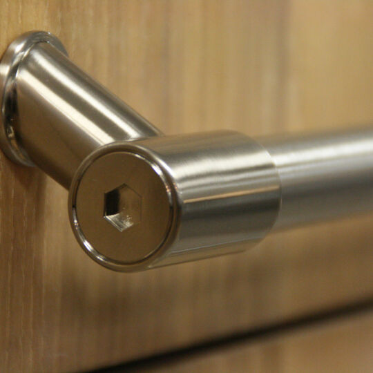 Belair set voetjes Ø 22mm RVS look