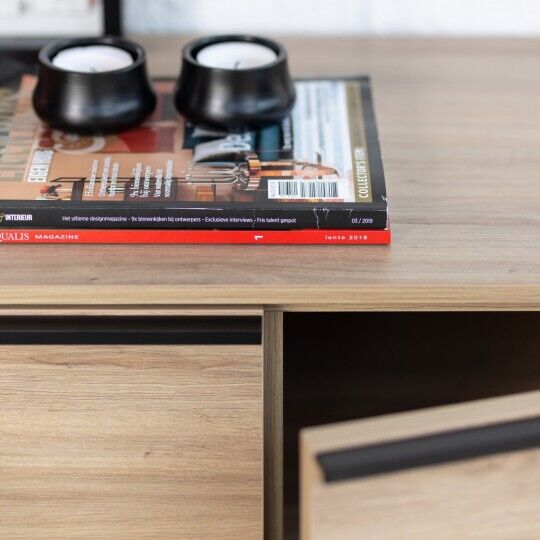 Greep Angle  Metallic antraciet leverbaar in 8 lengte maten