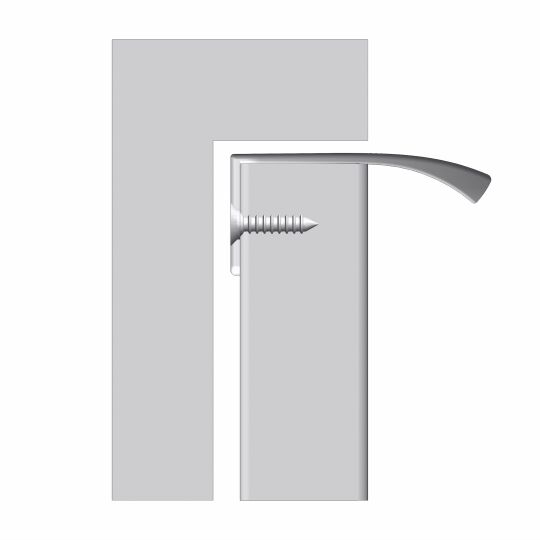 Greep Edge Straight Koper leverbaar in 3 lengte maten