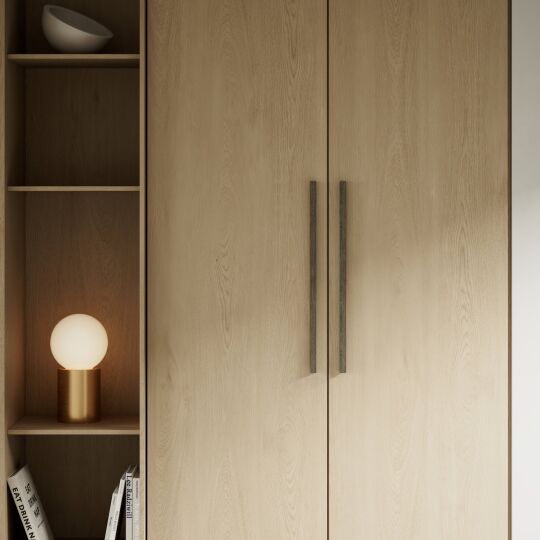 Greep Elan Donker eiken 50mm, 200mm, 600mm en 1200mm