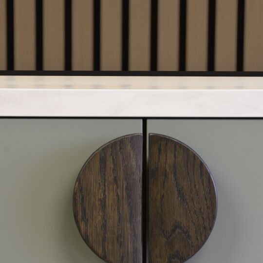 Greep Horizon Small 80x32x40mm Donker Eiken