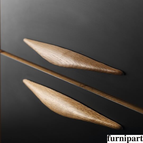 Greep hout 24x160x240mm licht noten