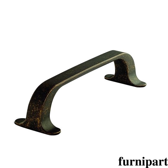 Greep locker 13x128x140mm donker antiek brons dgh