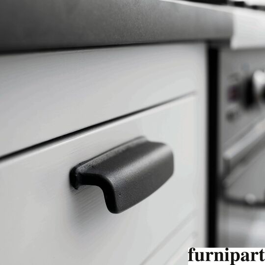 Greep Old 27x96x117mm oud zwart