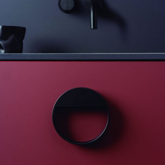 Greep Uba 17x64x90mm Mat zwart