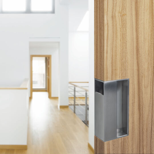 I-4251 Schuifdeurgreep H-120mm B-55mm D-38mm RVS