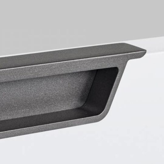 Infrees greep ovaal 35x144x188mm Antraciet