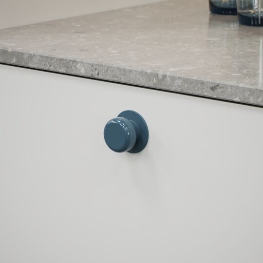 Knop Colette 16mm x Ø50mm H-30mm Blauw