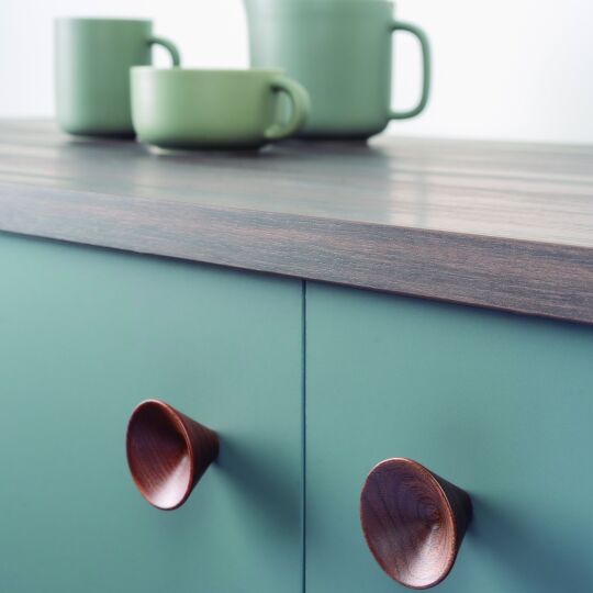 houten keuken landelijk deurknop hout