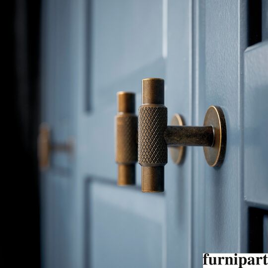 Manor T-knop 54mm H-39mm Donker antiek brons