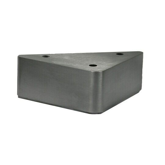Meubelpoot 60mm aluminium geborsteld plaat