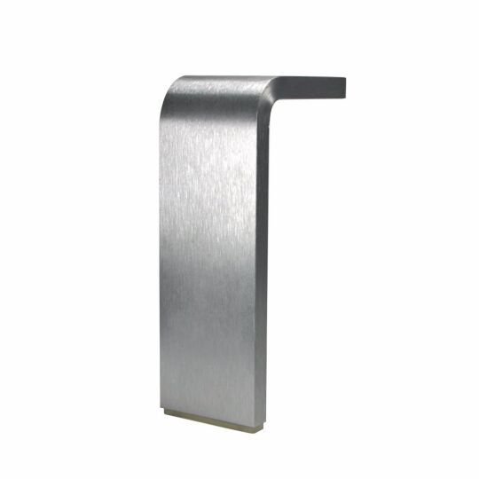 Poot 50x10mm  aluminium geborsteld