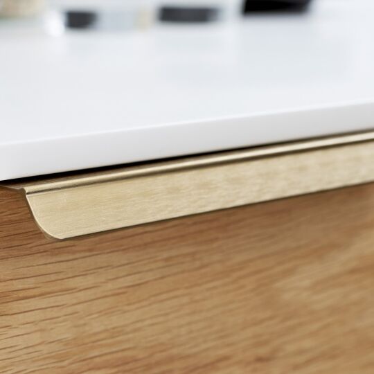 Profiel Detail Messing geborsteld leverbaar in 2 lengte maten