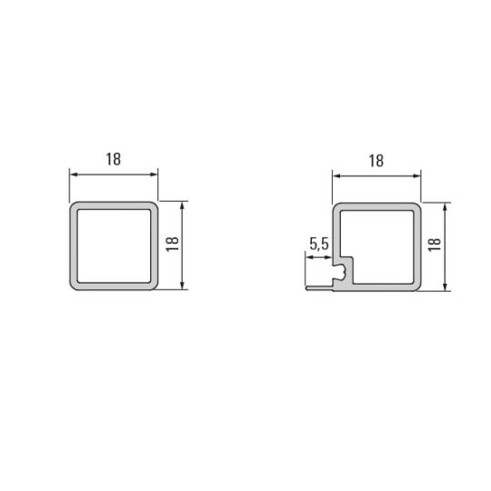 Smartcube deanodiseerd zwart  leverbaar in 3 maten