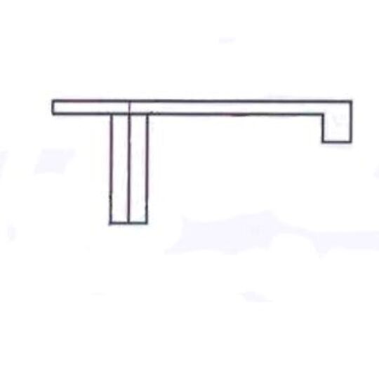 	Zenith greep 128x160mm gl. chroom